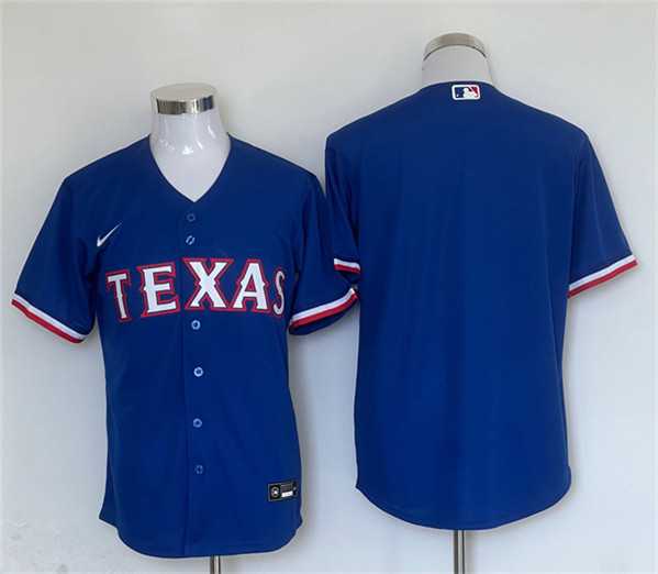 Men%27s Texas Rangers Blank Royal Cool Base Stitched Baseball Jersey->toronto blue jays->MLB Jersey
